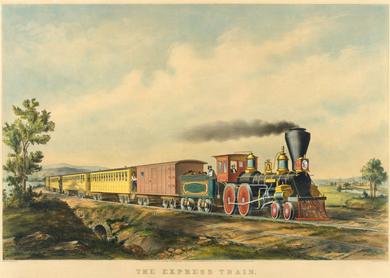 Tren expreso de Currier and Ives