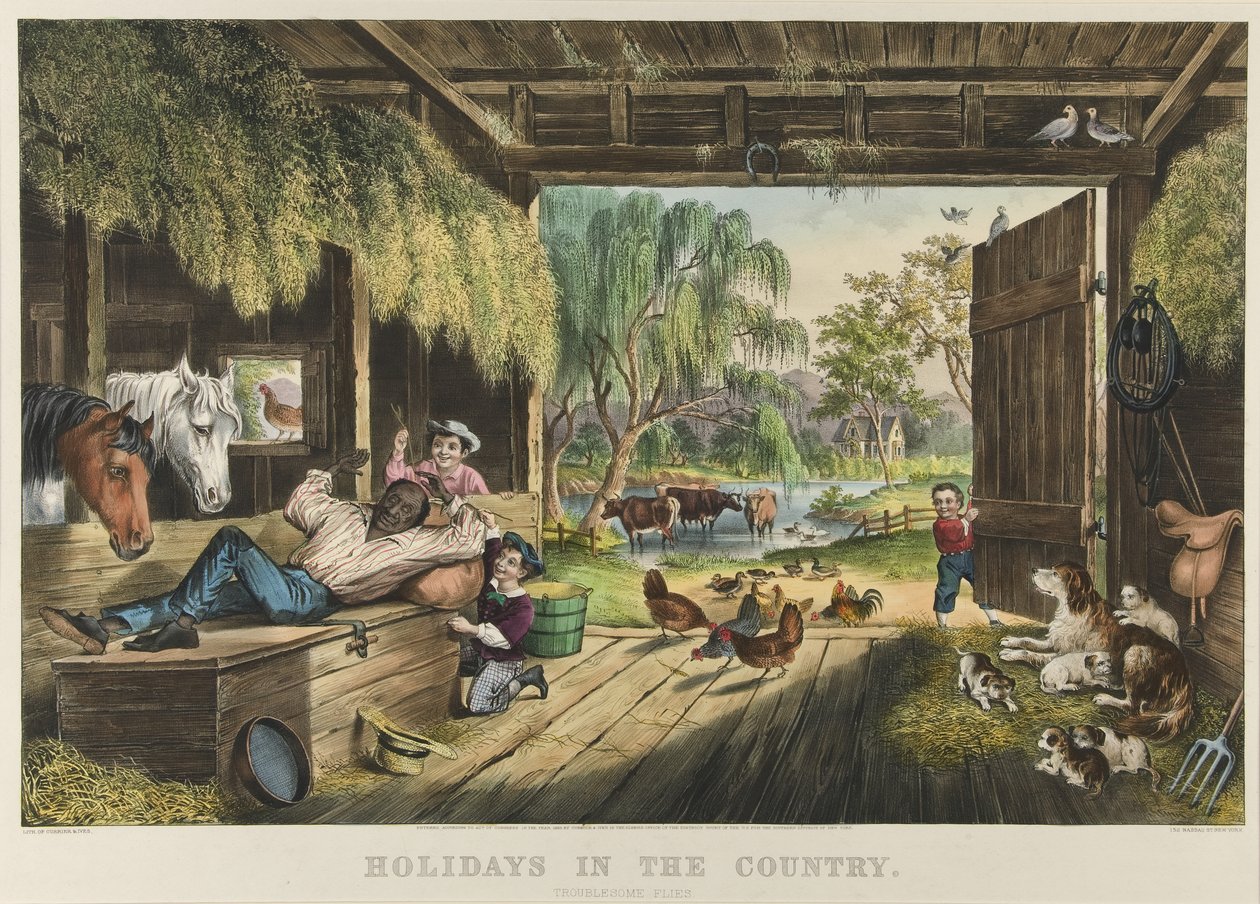 Vacaciones en el Campo, Moscas Molestas de Currier and Ives
