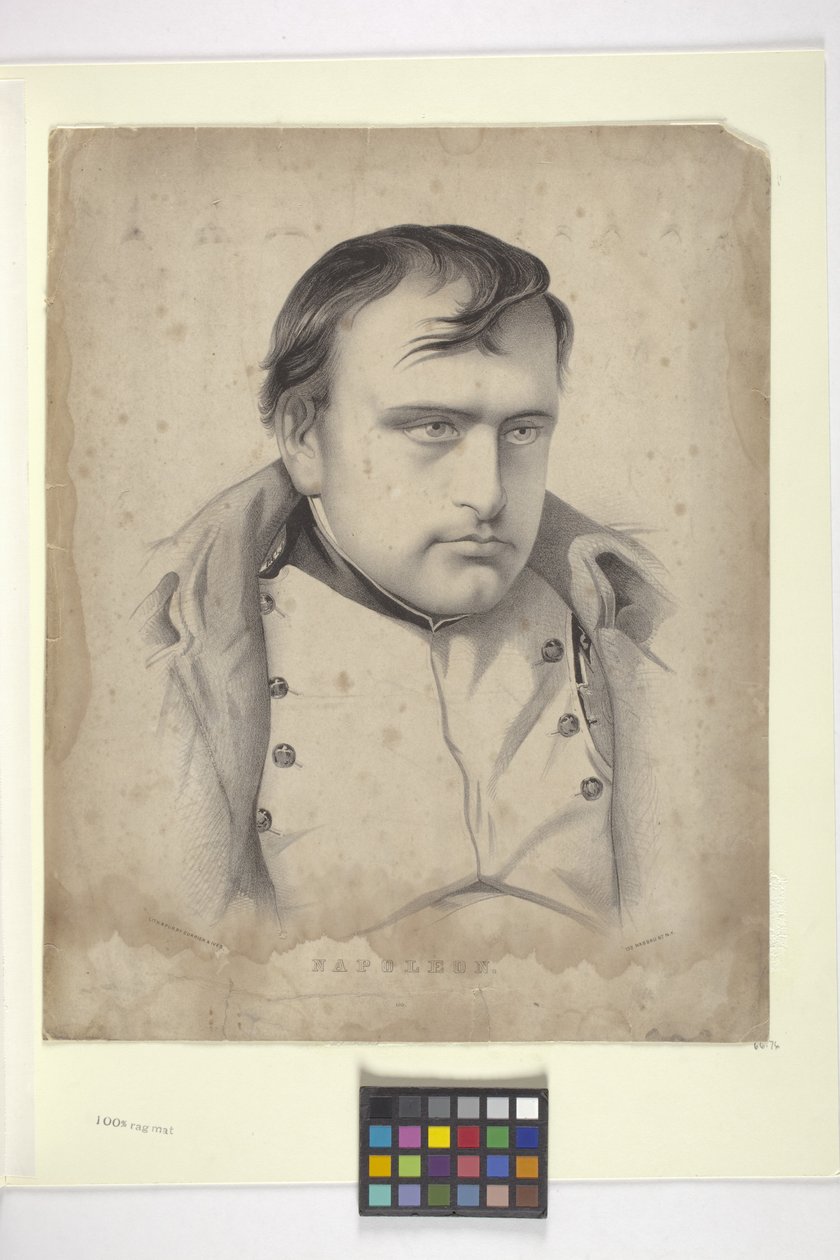Napoleón (litografía) de N. and Ives J.M. (1824 95) Currier