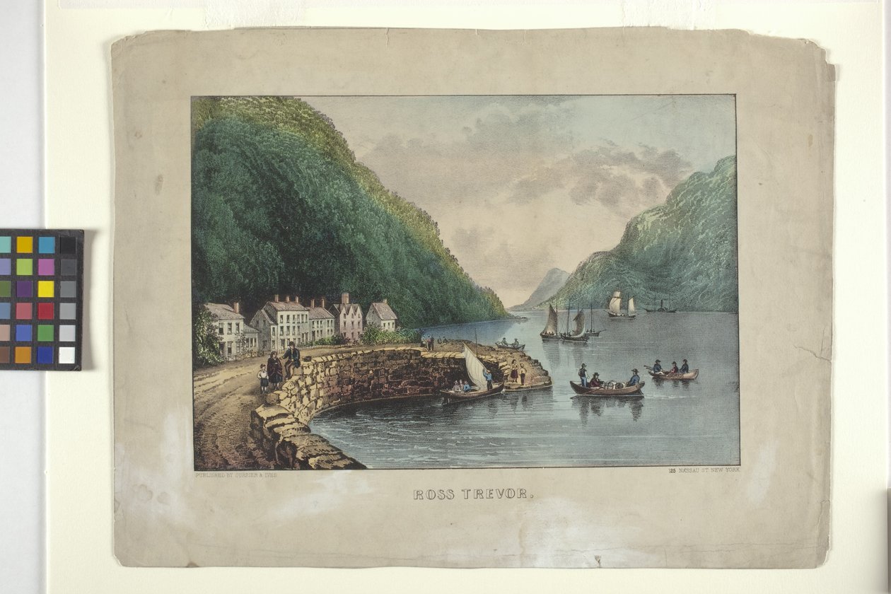 Ross Trevor (litografía coloreada a mano) de N. and Ives J.M. (1824 95) Currier