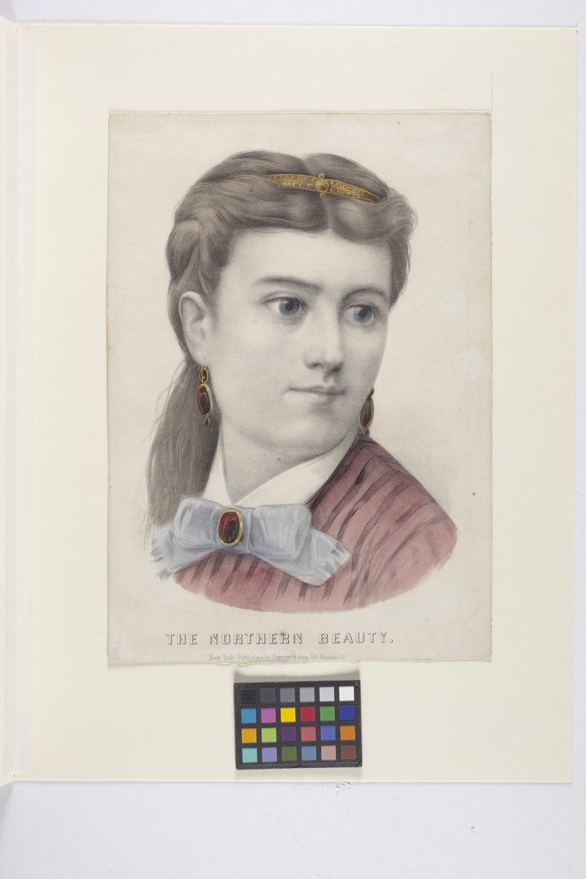 La Bella del Norte (litografía coloreada a mano) de N. and Ives J.M. (1824 95) Currier
