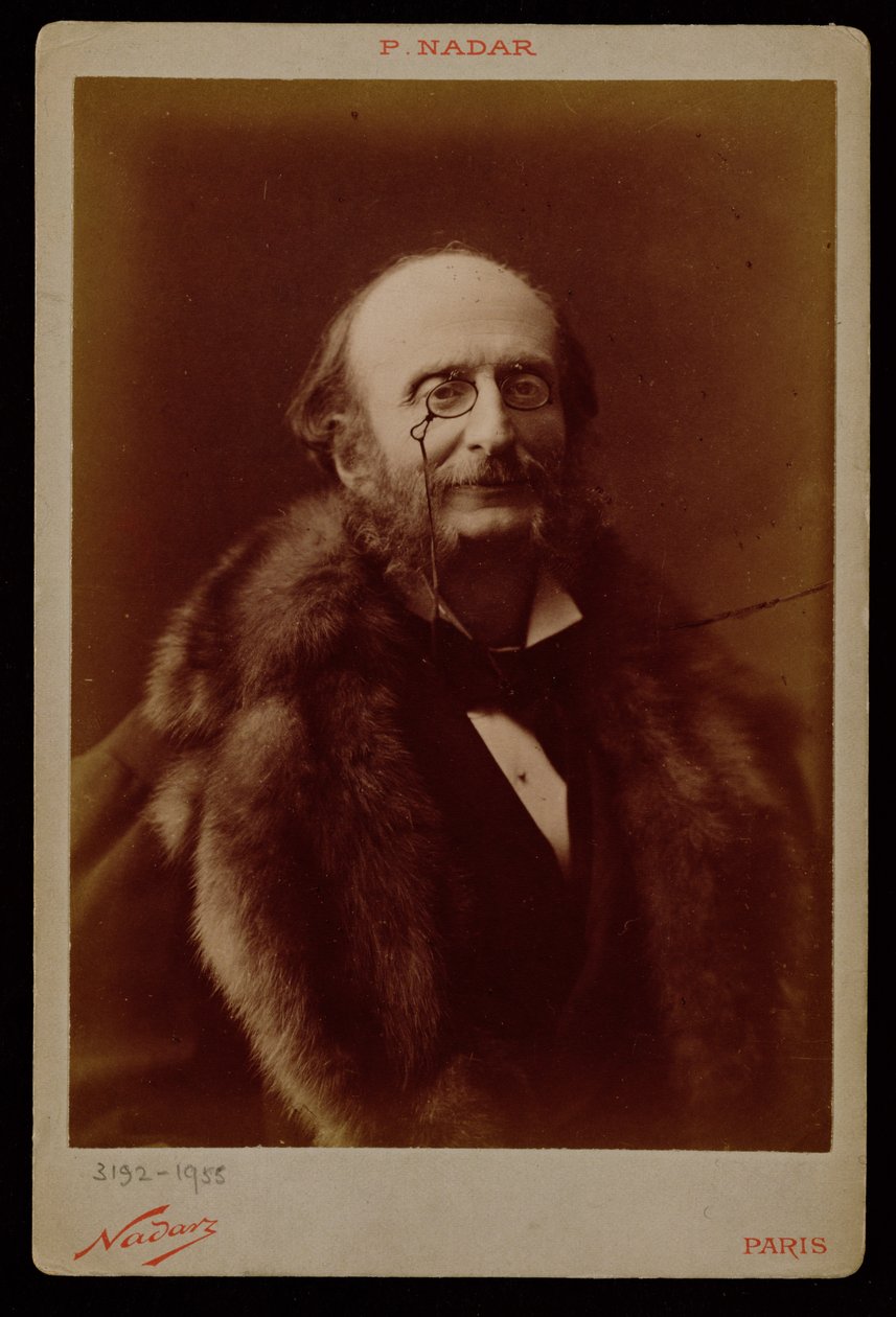 Jacques Offenbach (1819-80), compositor alemán, retrato fotográfico de Nadar