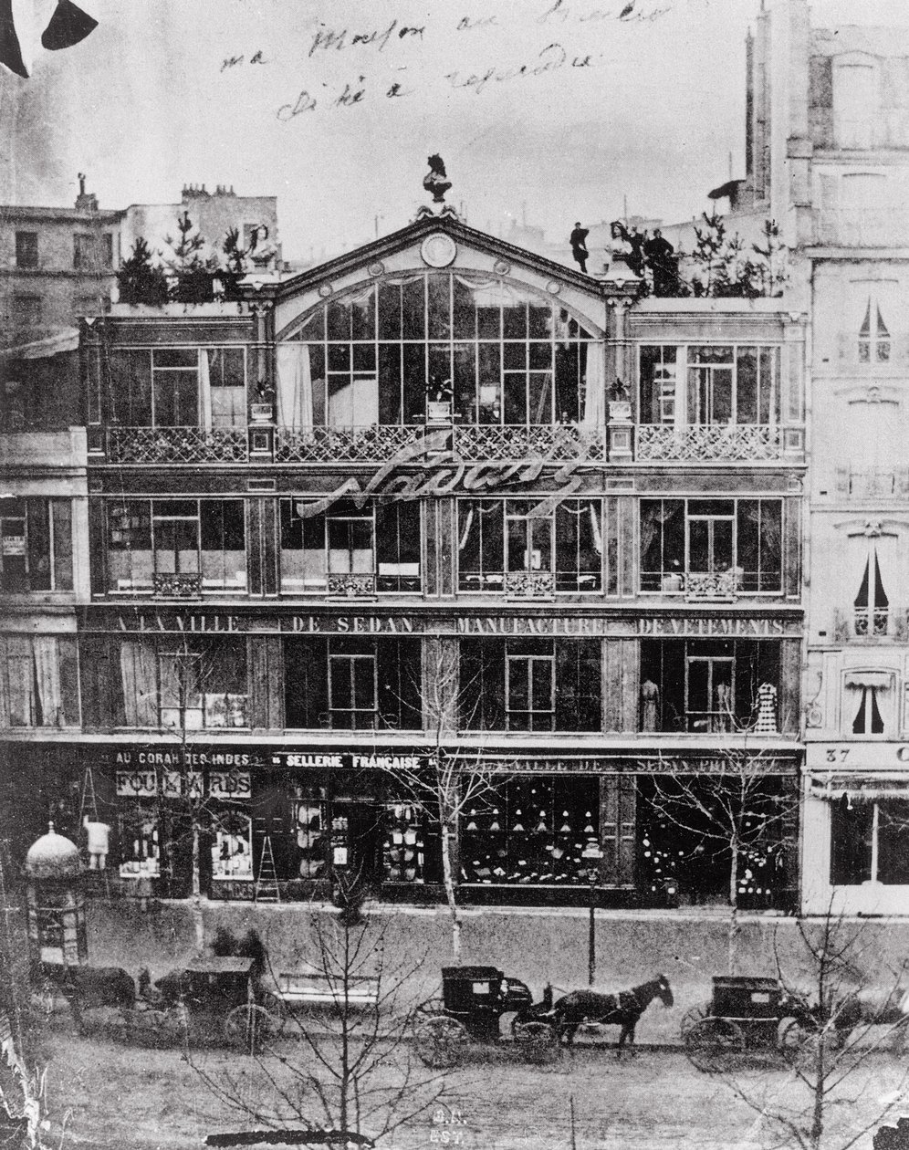 Estudio de Nadar en el 35 Boulevard des Capucines, París, c.1855 de Nadar