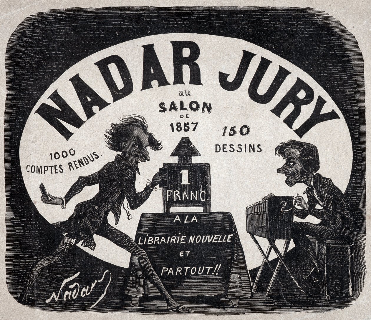 Álbum Nadar jurado en el salón de 1857 de Nadar