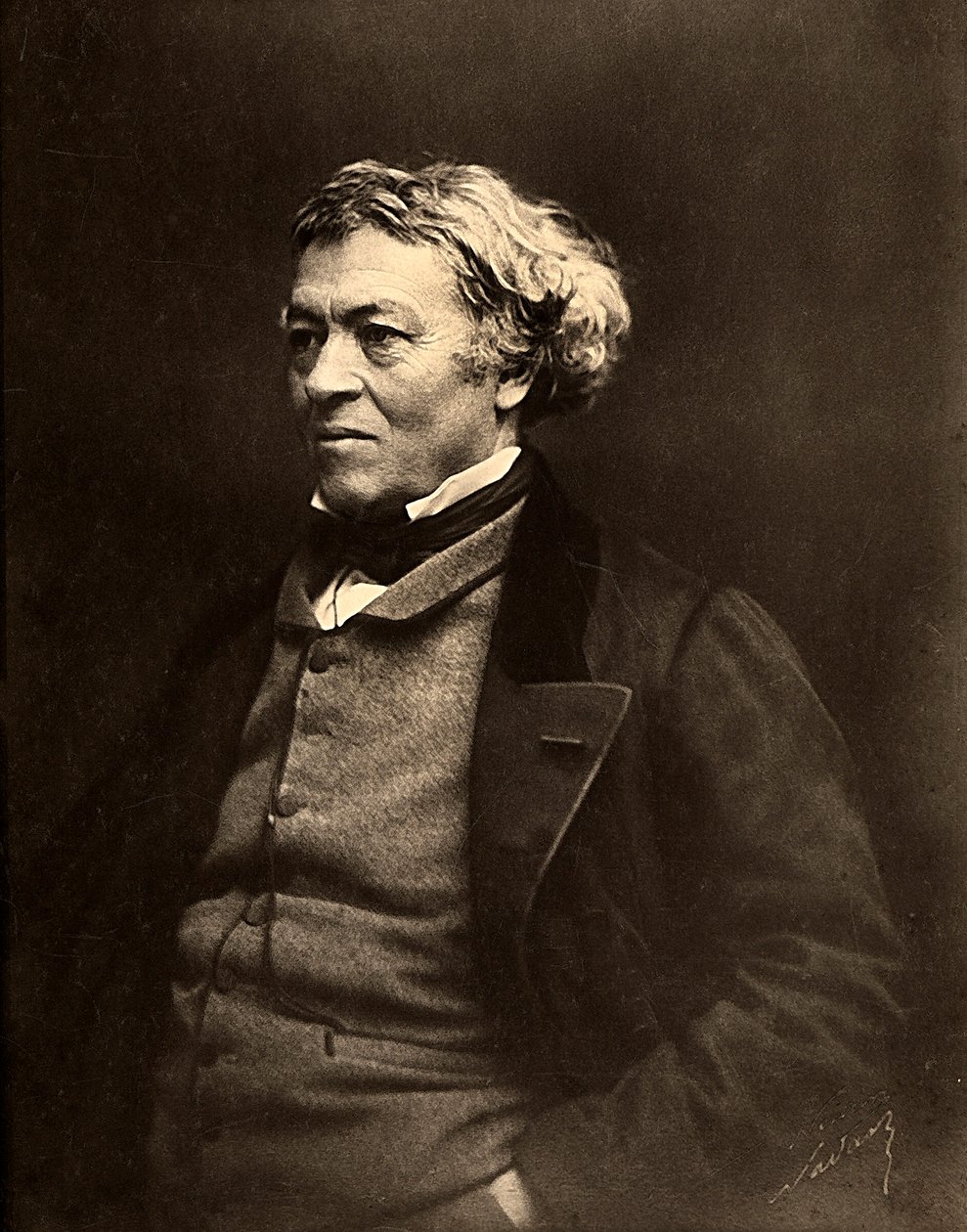 Retrato del pintor francés, Jean Baptiste Camille Corot de Nadar