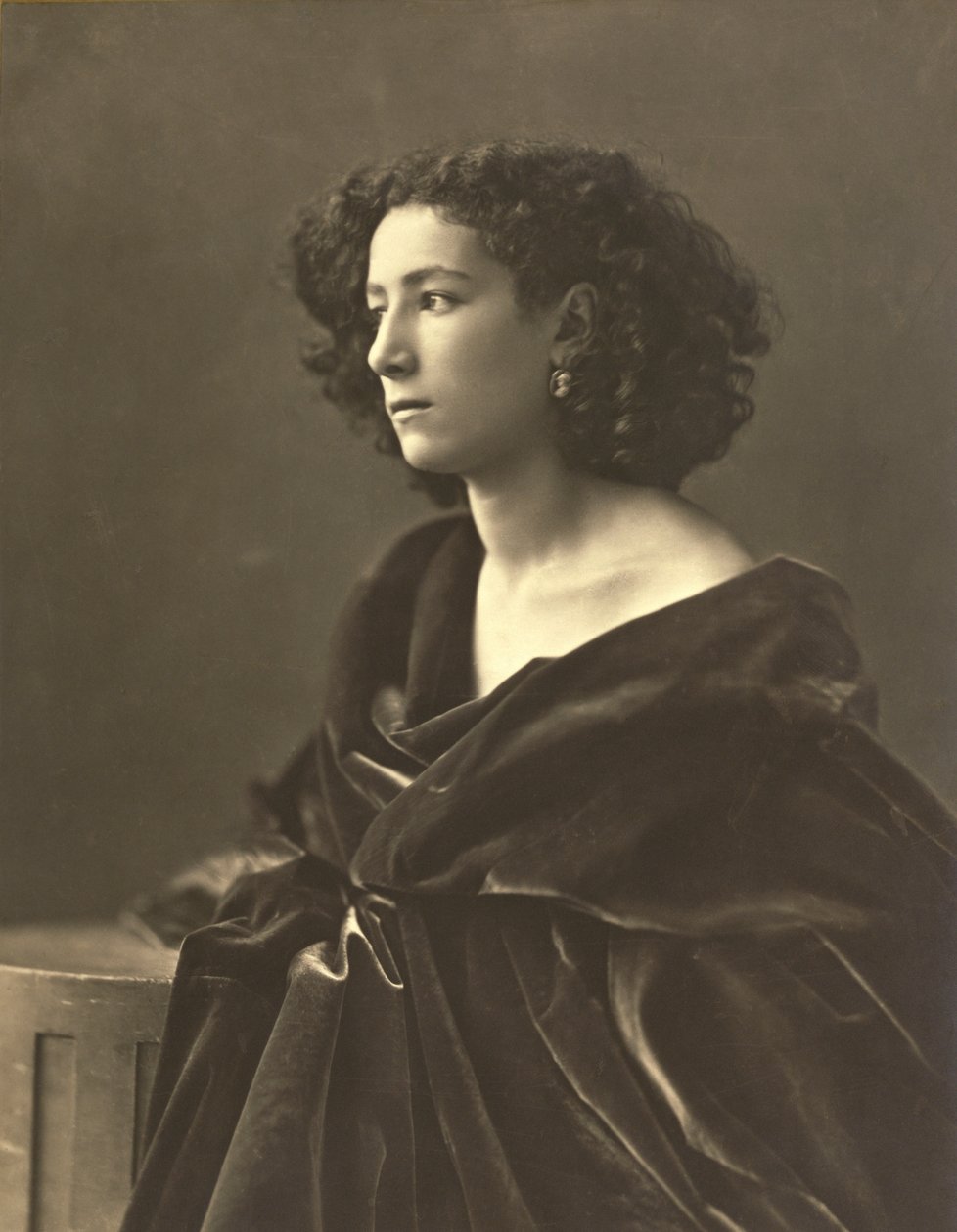 Sarah Bernhardt (1844-1924) actriz francesa, foto de Gaspard-Felix Tournachon alias Nadar de Nadar