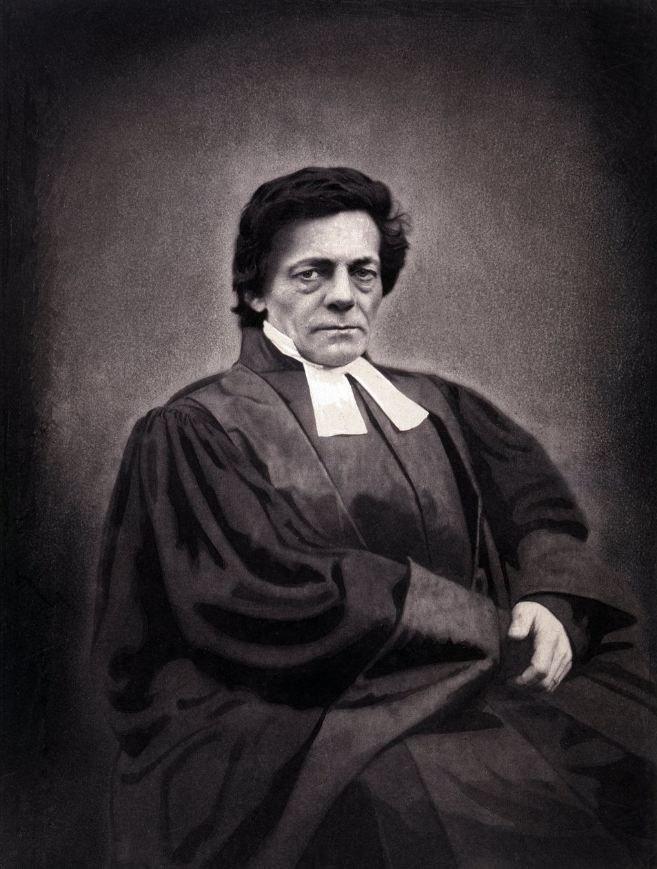 Retrato de Alphonse Monod, pastor de origen suizo (1802-1856) de Nadar