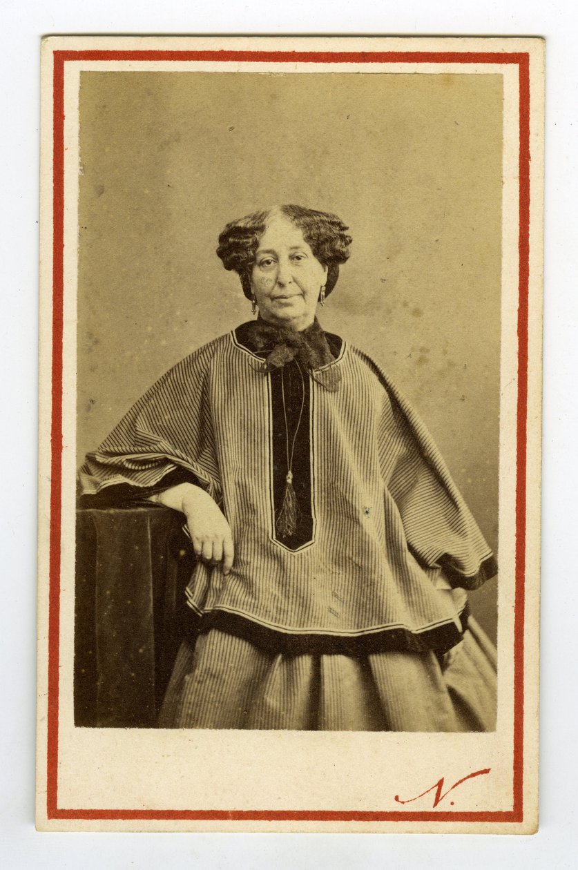 Retrato de la escritora George Sand (Aurore Dupin), Baronesa Dudevant de Nadar