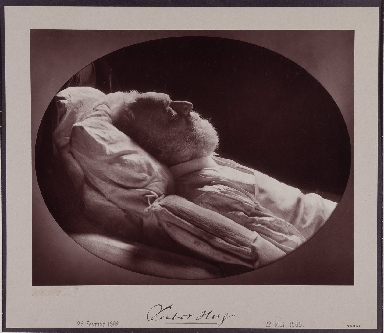 Victor Hugo en su lecho de muerte, 22 de mayo de Nadar