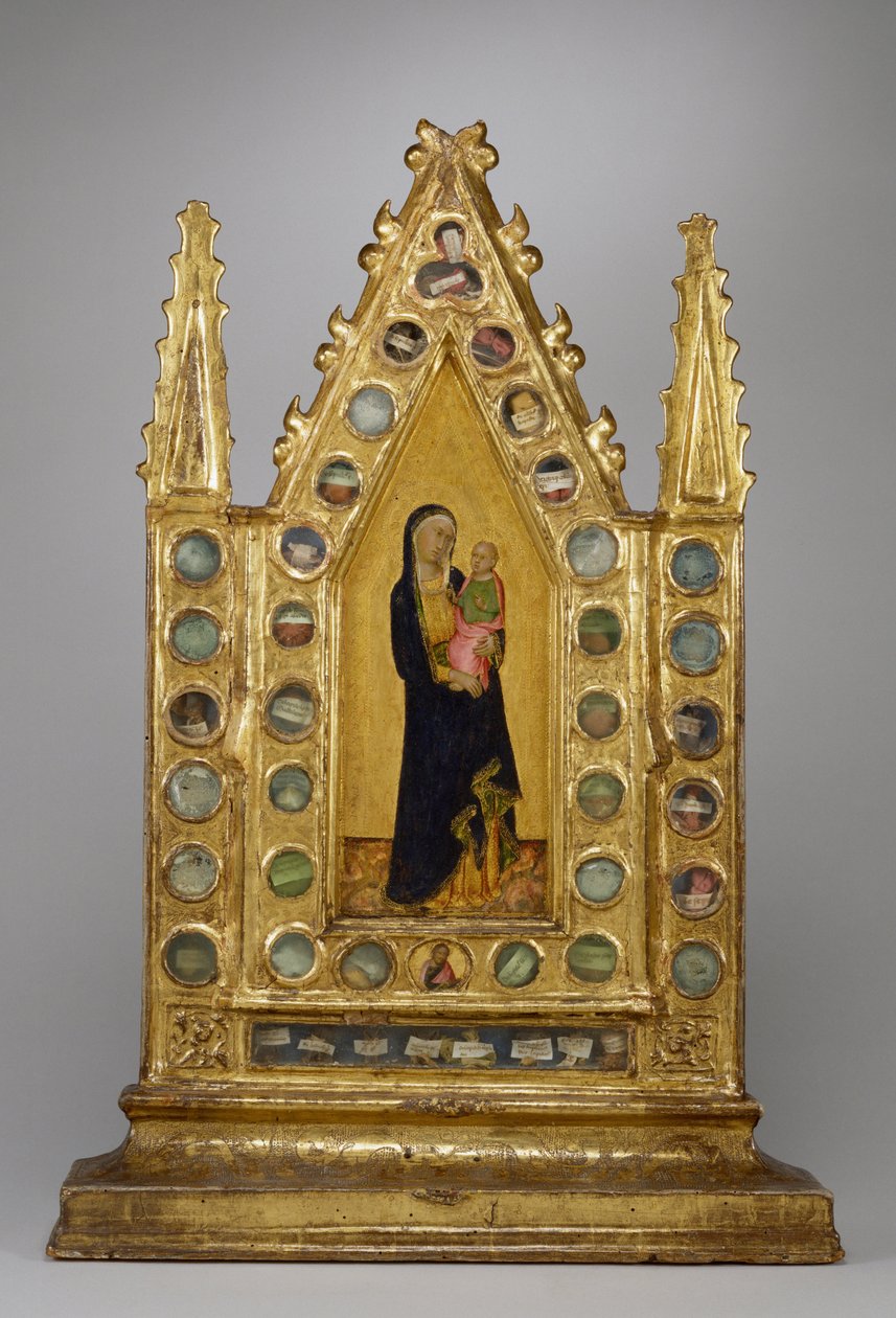 Tabernáculo relicario con la Virgen y el Niño de Naddo Ceccarelli