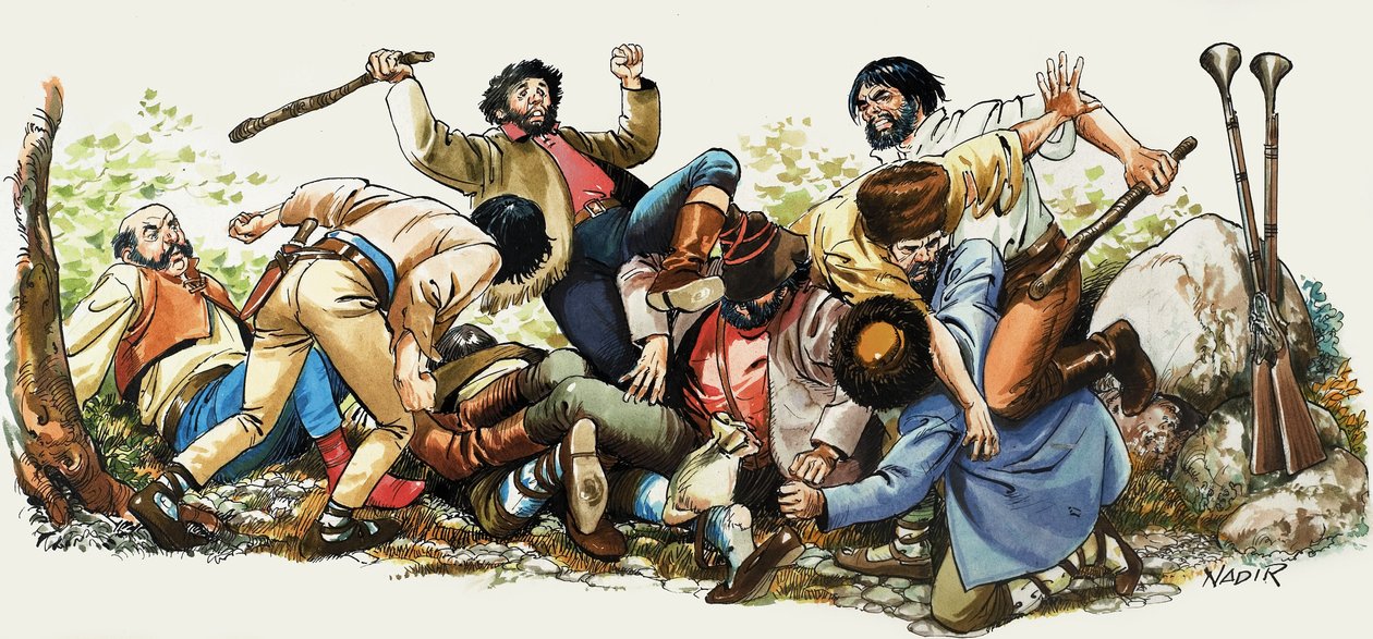 Una refriega en el bosque de Nadir Quinto