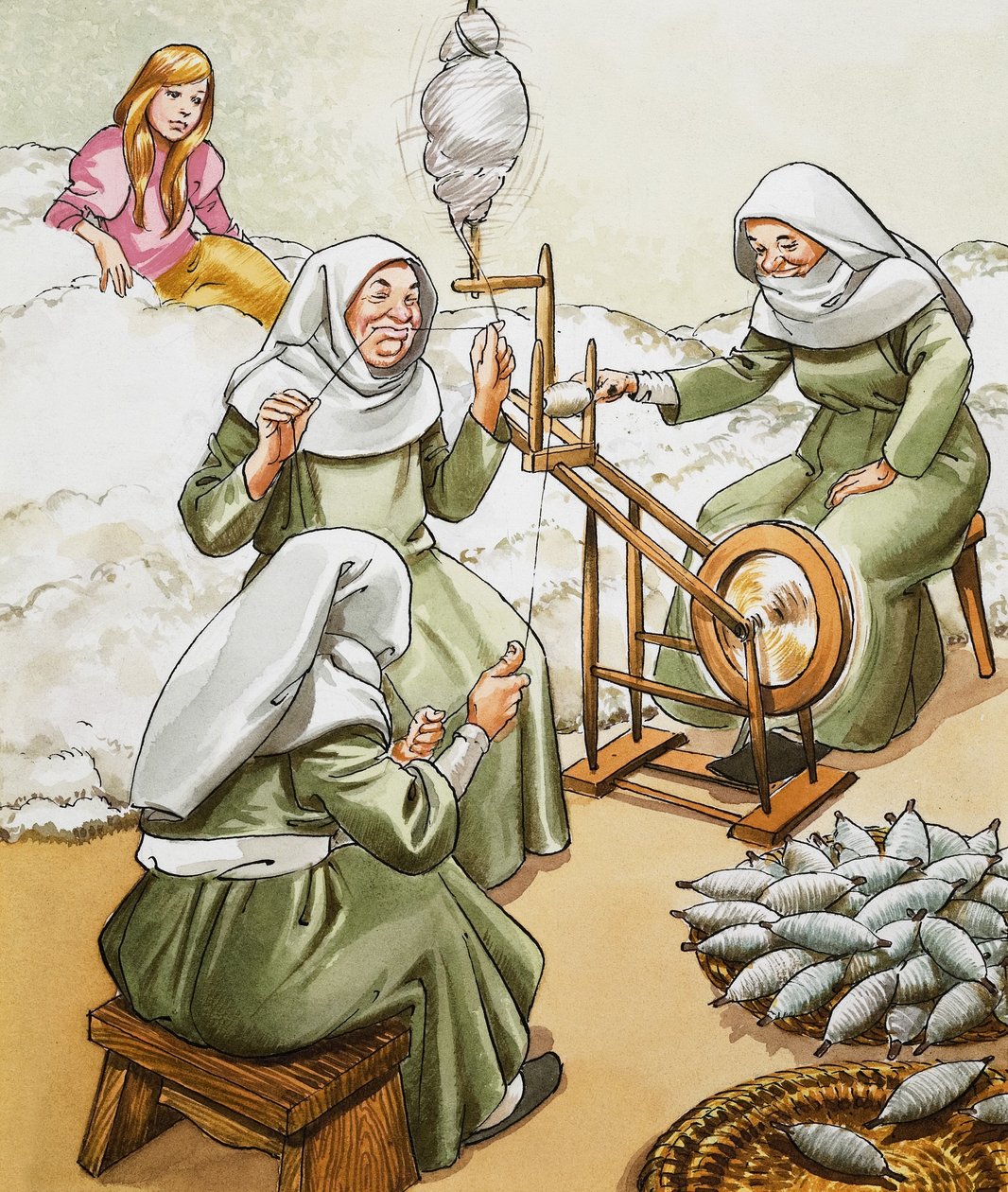 Las tres hilanderas de Nadir Quinto