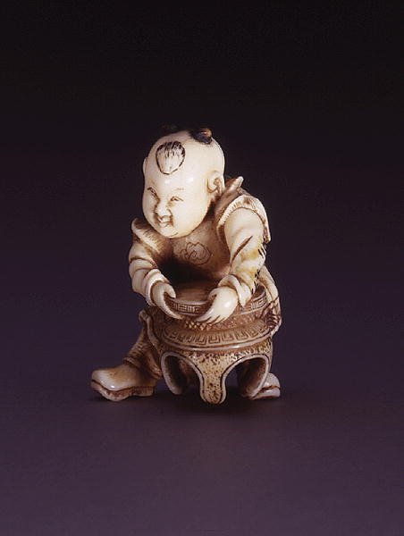 Netsuke, que representa un karako, c.1830 de Nagahama Sokei