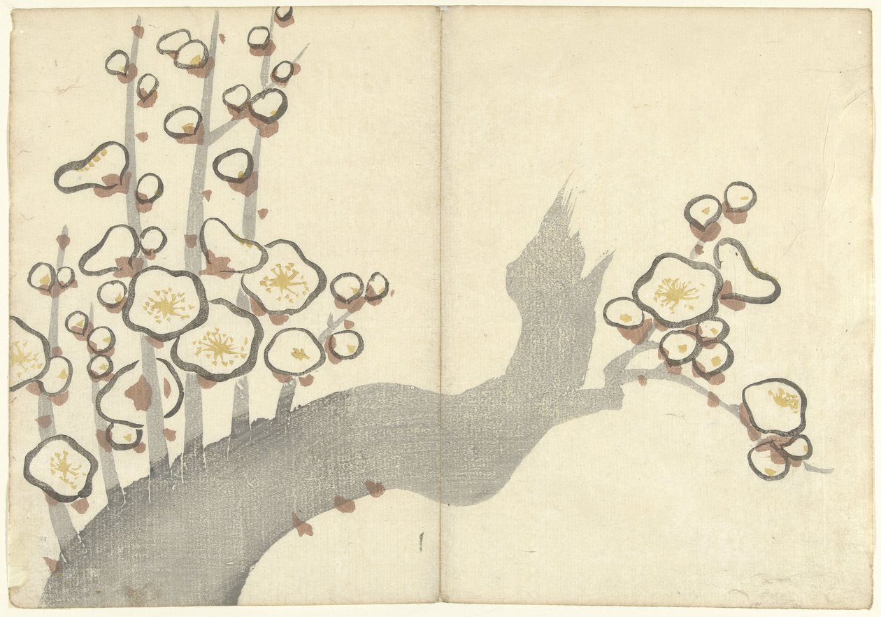 Flor de ciruelo
Korin gaveu (título de la serie)
Korin gafu (título de la serie) de Nakamura Hochu