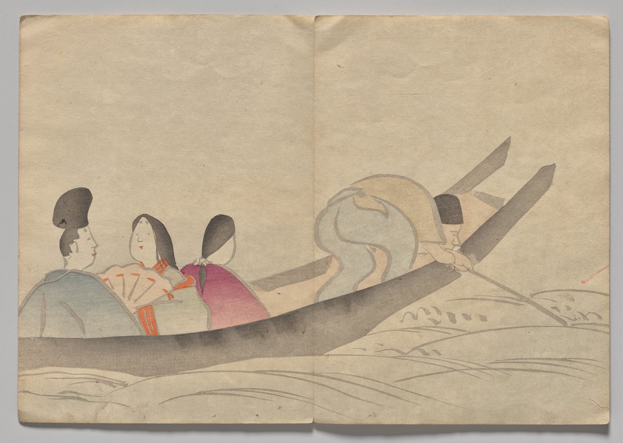 Escena del libro de imágenes Kōrin (volumen 2) de Nakamura Hochu