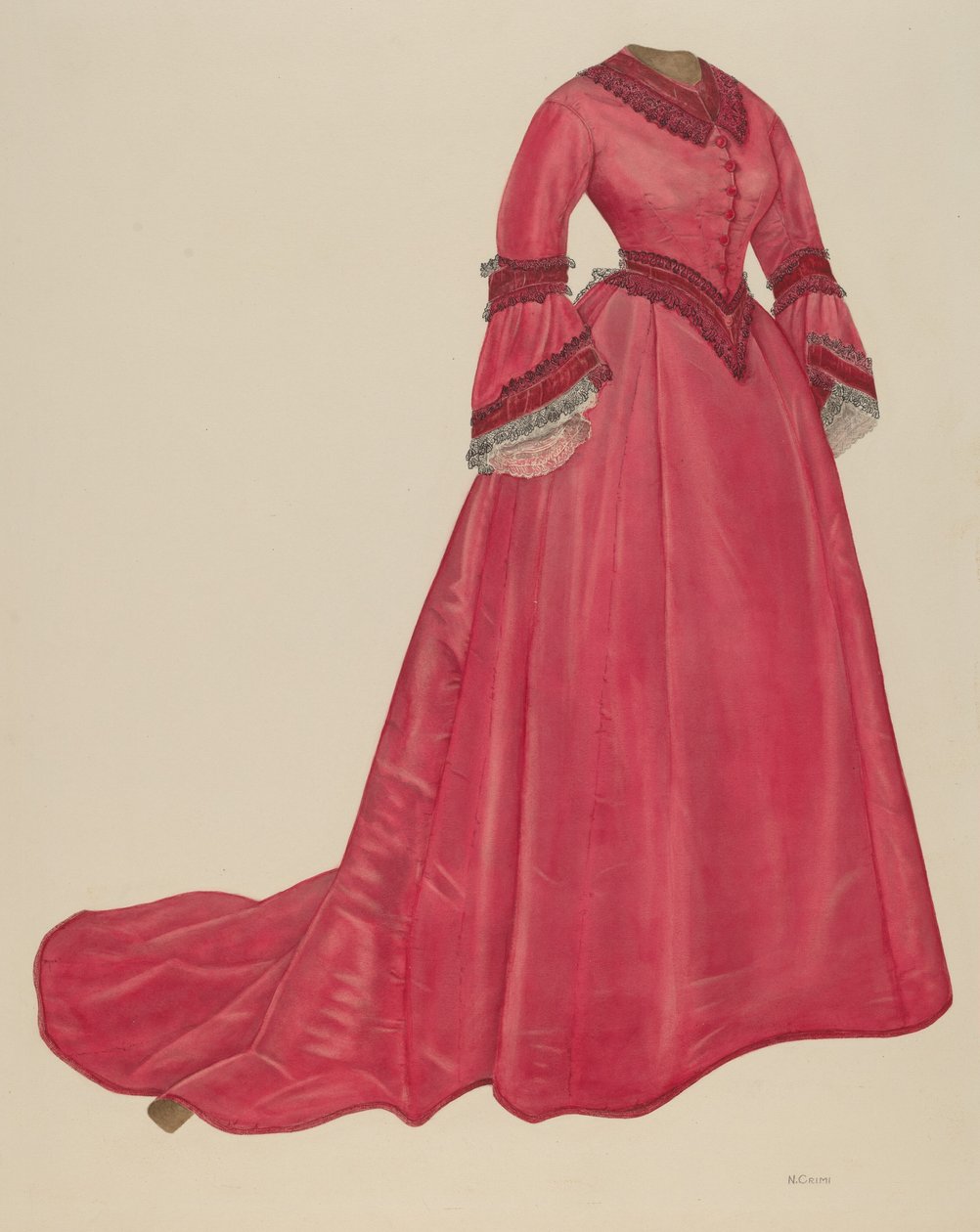 Vestido de tarde de Nancy Crimi