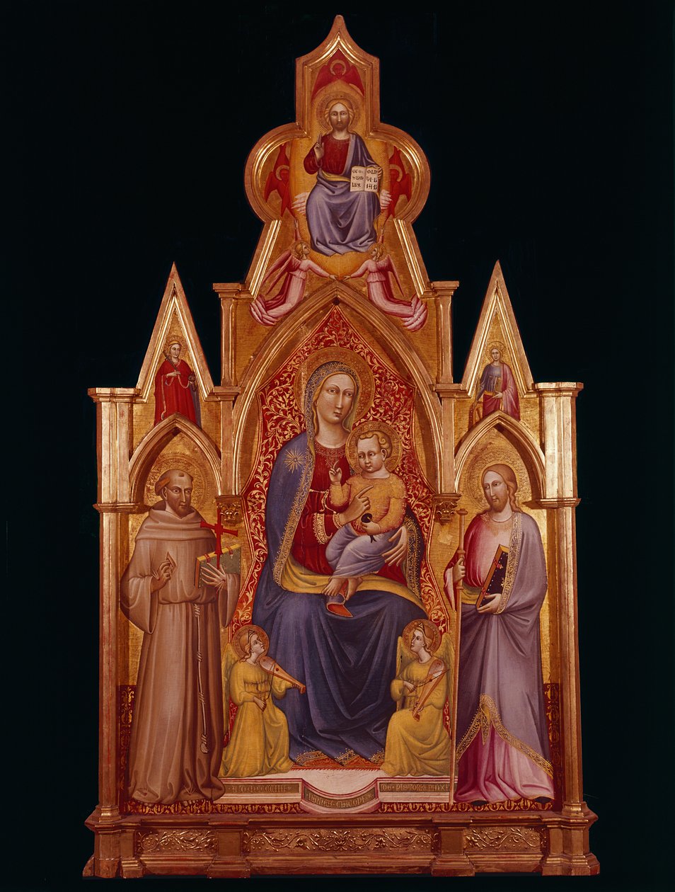 Madonna y el Niño con Santos de Nanni di Jacopo