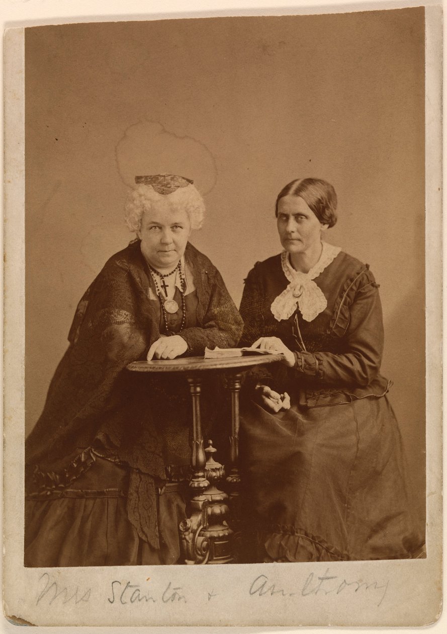 Elizabeth Cady Stanton y Susan B. Anthony de Napoleon Sarony
