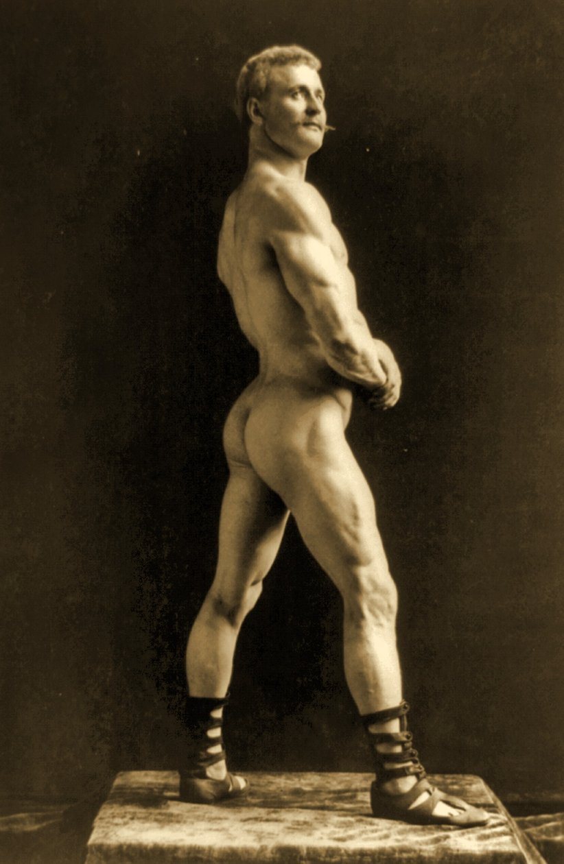 Eugen Sandow, en pose clásica grecorromana, c.1893 de Napoleon Sarony