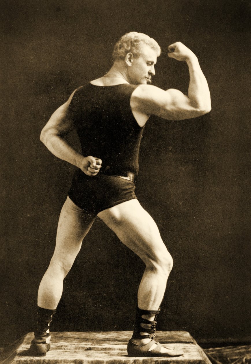Eugen Sandow, en pose grecorromana clásica, c.1893 de Napoleon Sarony