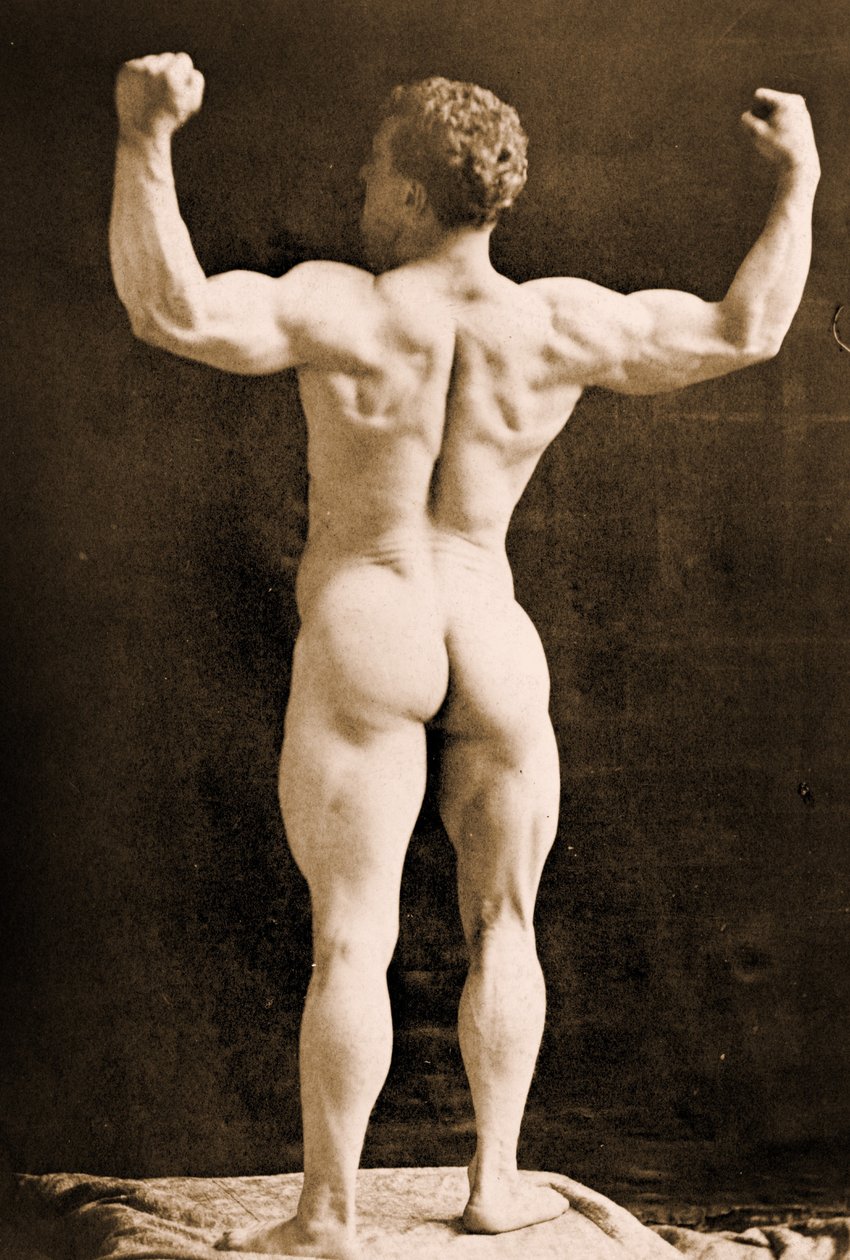 Eugen Sandow, en pose clásica grecorromana, c.1893 de Napoleon Sarony