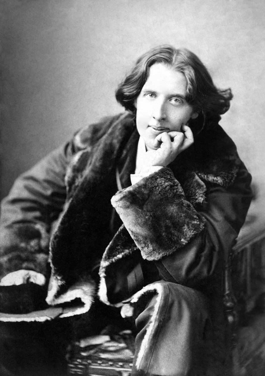Oscar Wilde en su abrigo favorito, 1882 de Napoleon Sarony