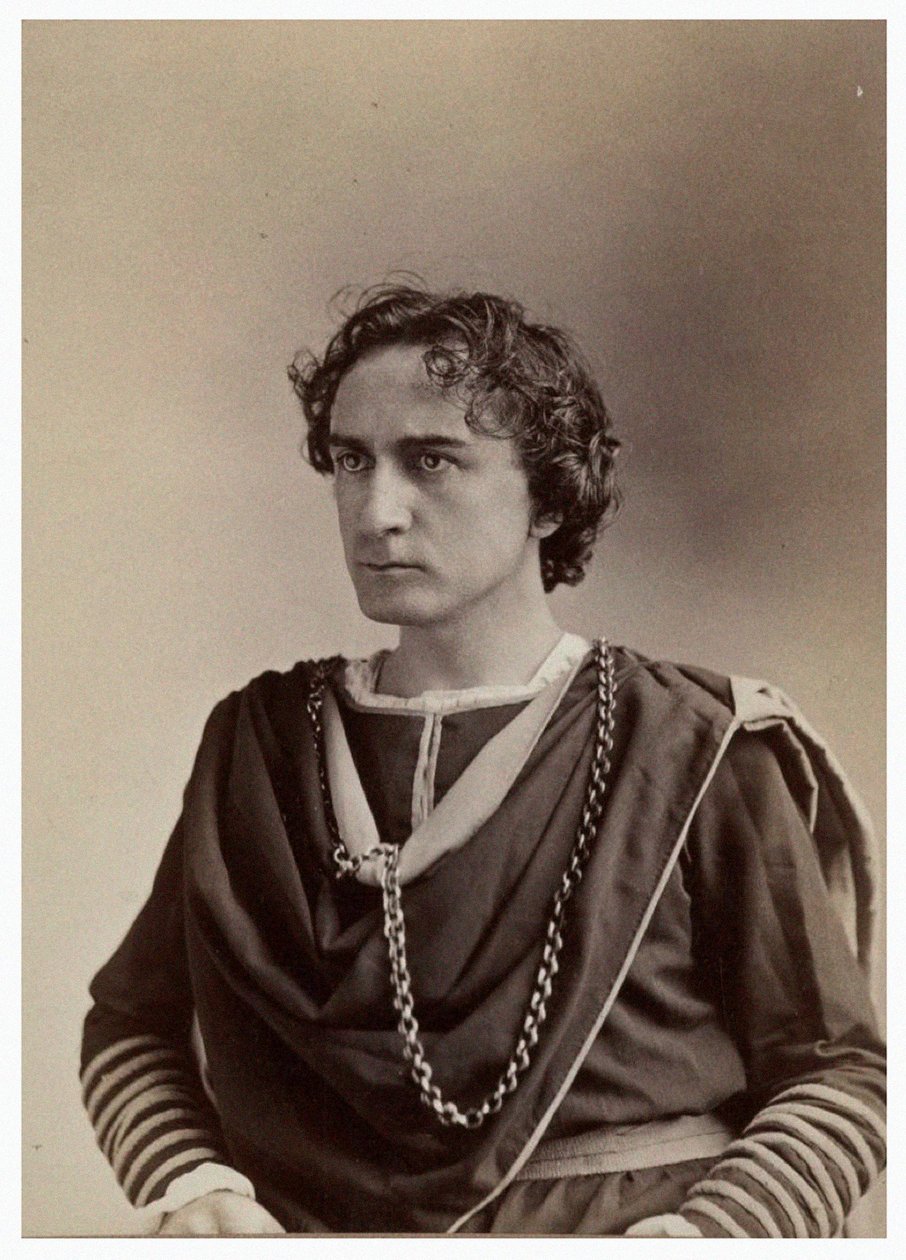 Retrato de Edwin Booth como Hamlet, c.1870 de Napoleon Sarony