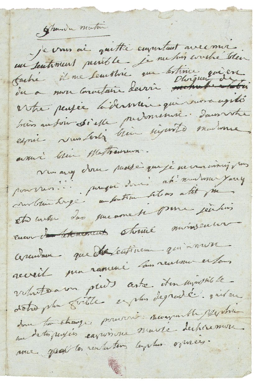 Carta a Josephine de Beauharnais de Napoleon Bonaparte