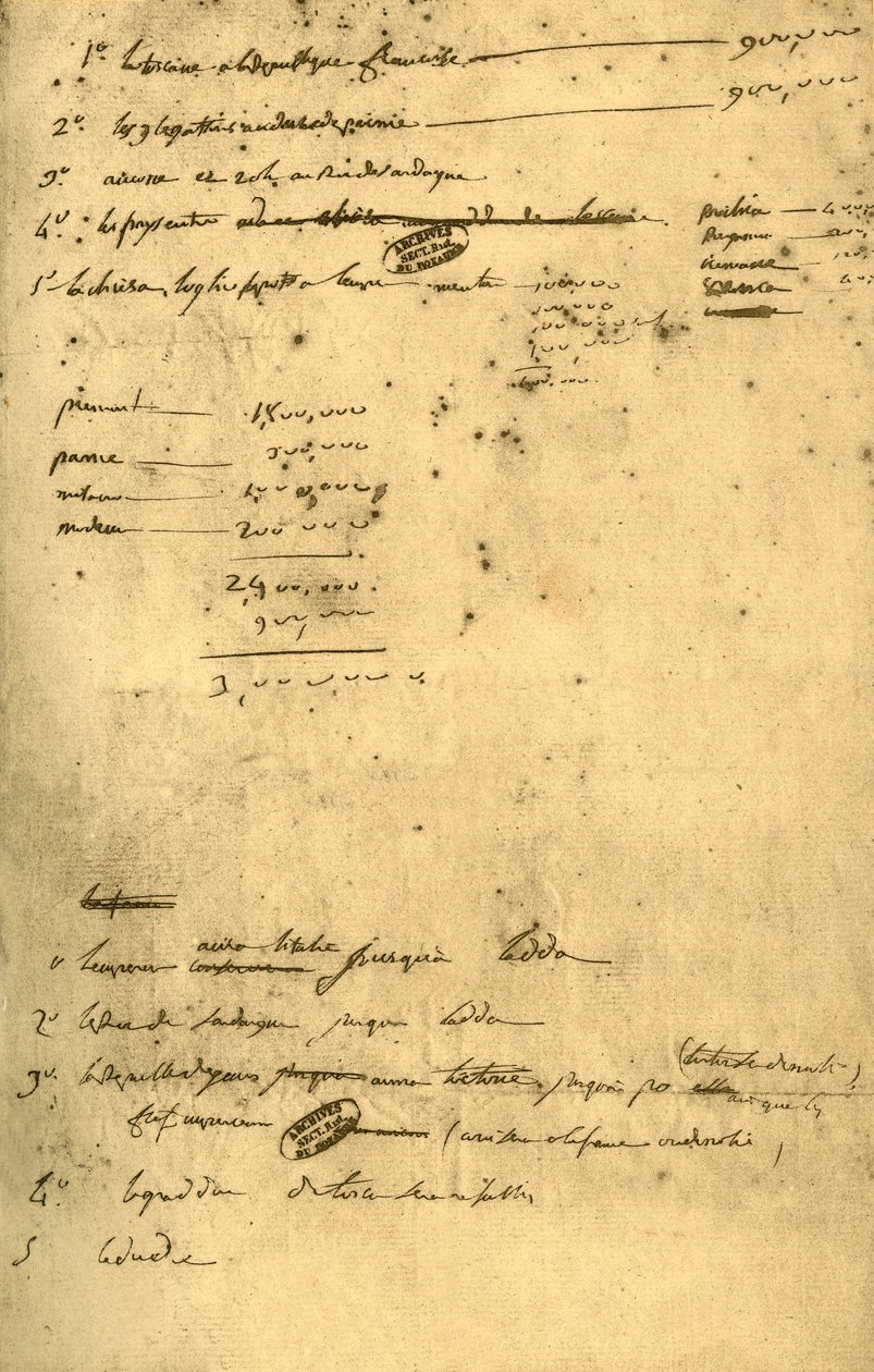 Notas sobre el Tratado de Leoben, marzo de 1797, 1921 de Napoleon Bonaparte I