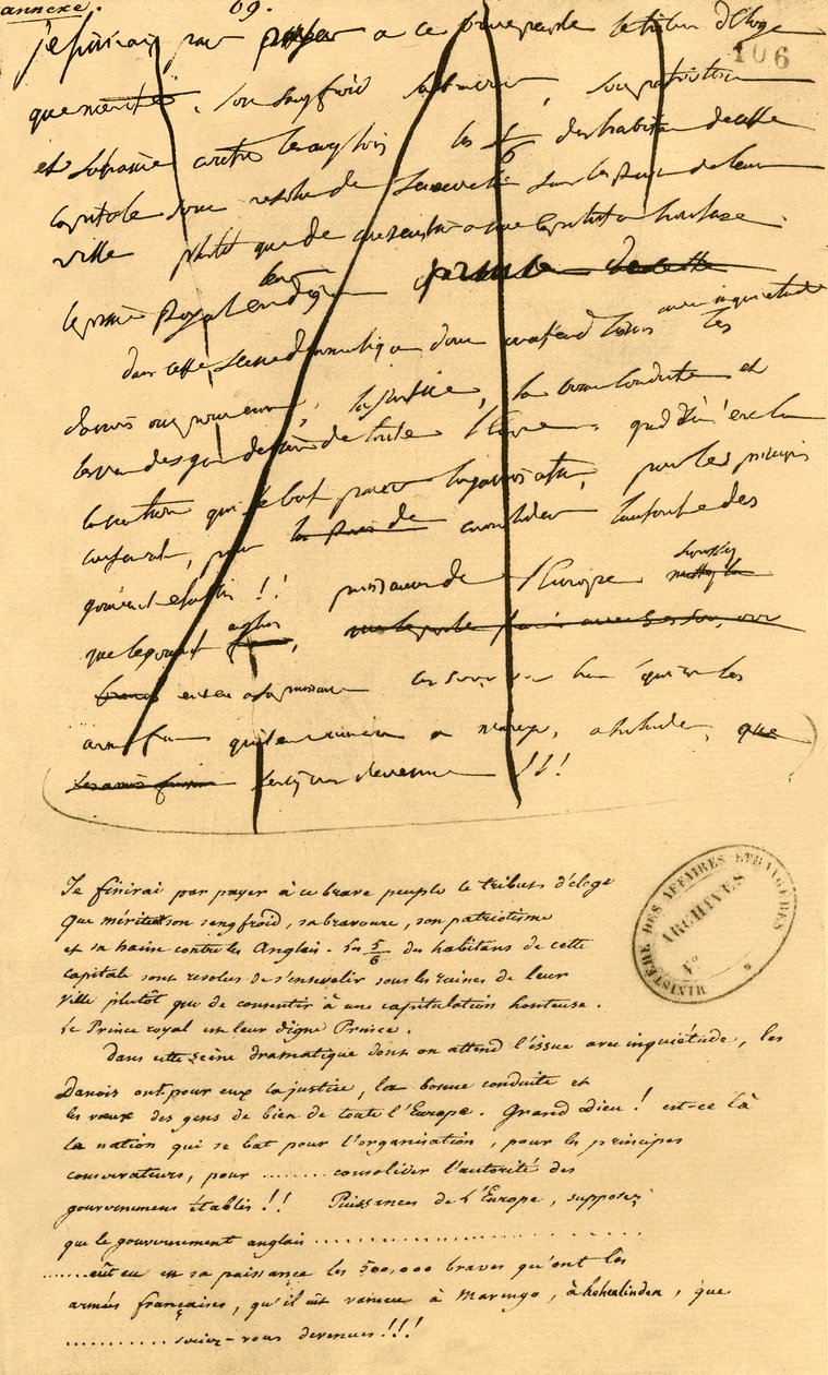 Borrador del texto para inclusión en Le Moniteur Universel, 16 de abril de 1801, 1921 de Napoleon Bonaparte I