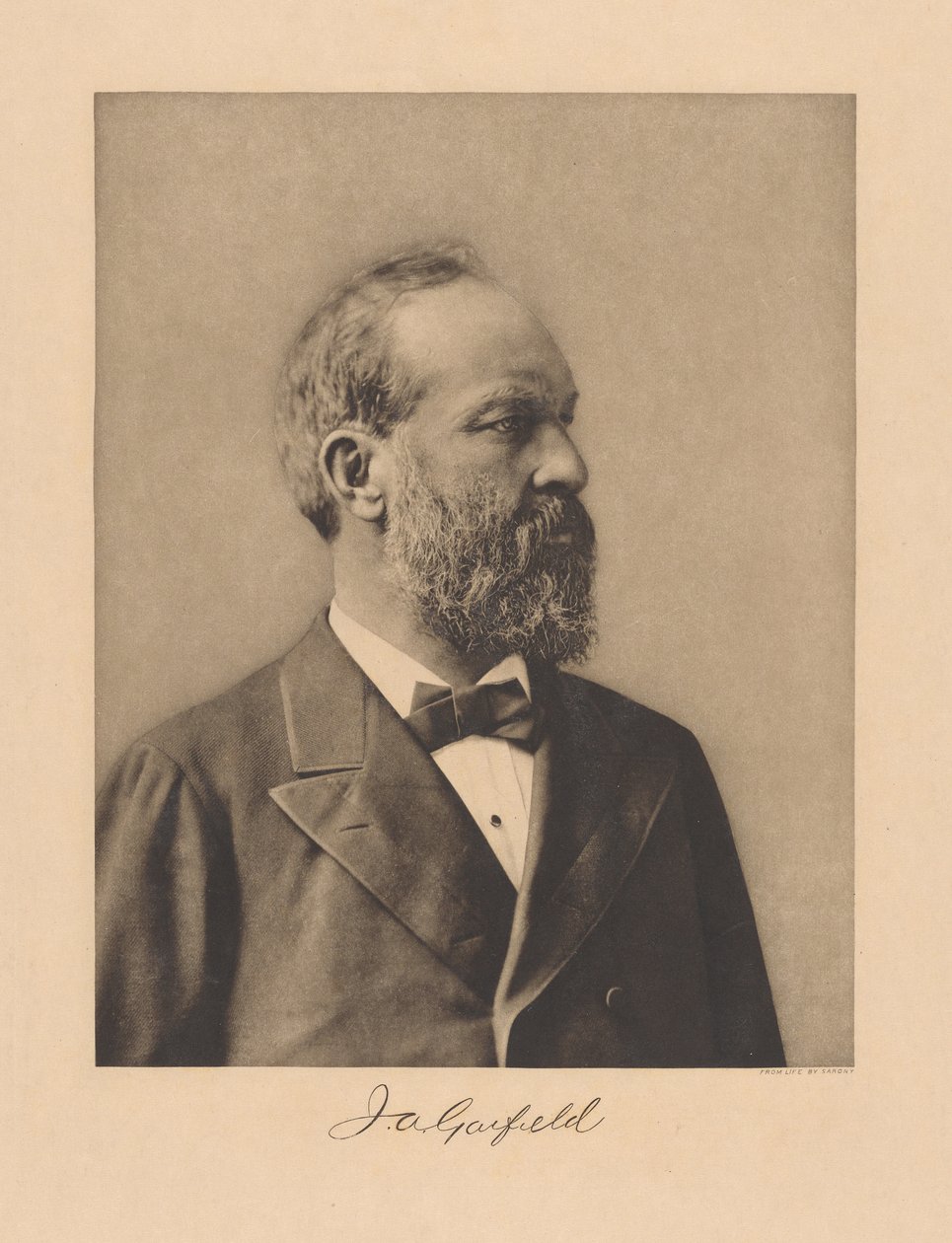 James Garfield de Napoleon Sarony
