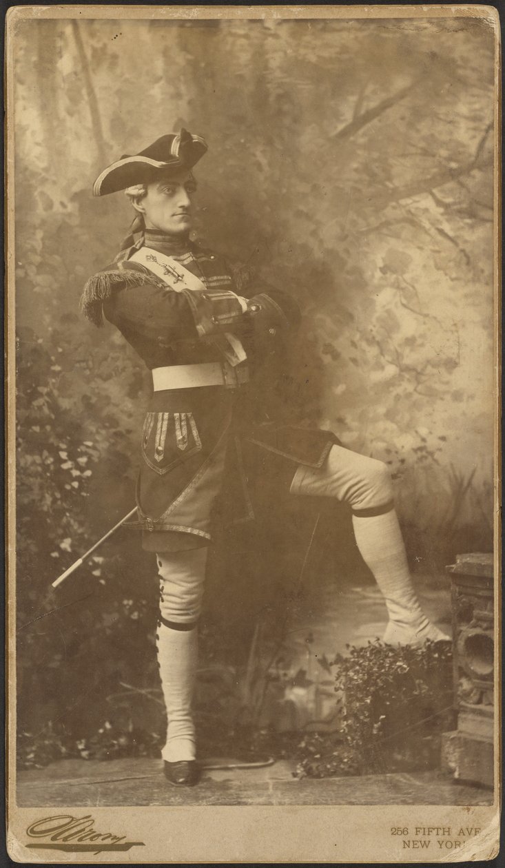 [John Drew, Jr. como el Capitán Plume de "El Oficial de Reclutamiento"] de Napoleon Sarony
