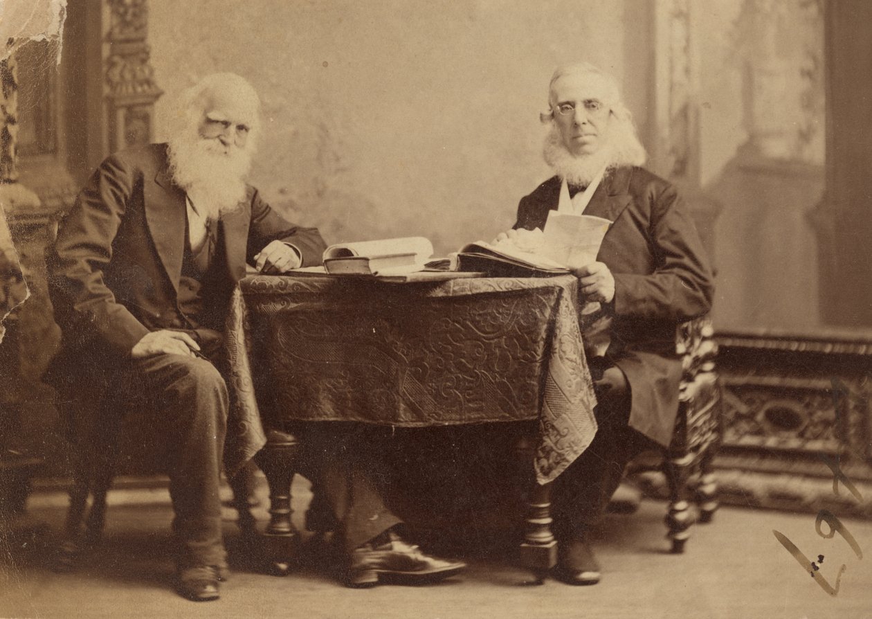 William Cullen Bryant y Peter Cooper de Napoleon Sarony