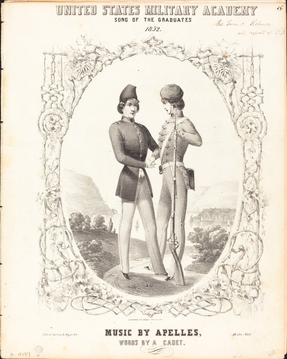 Academia Militar de los Estados Unidos, Canción de los Graduados de Napoleon Sarony, after James McNeill Whistler