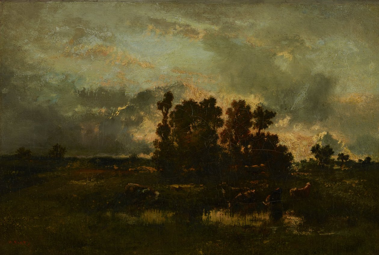 Pasto húmedo de Narcisse Virgilio  Díaz