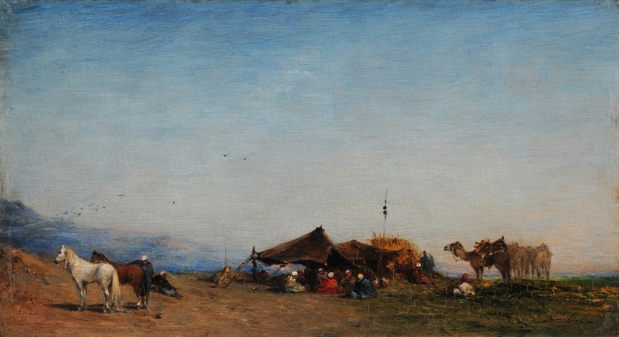 Campamento árabe de Narcisse Berchere