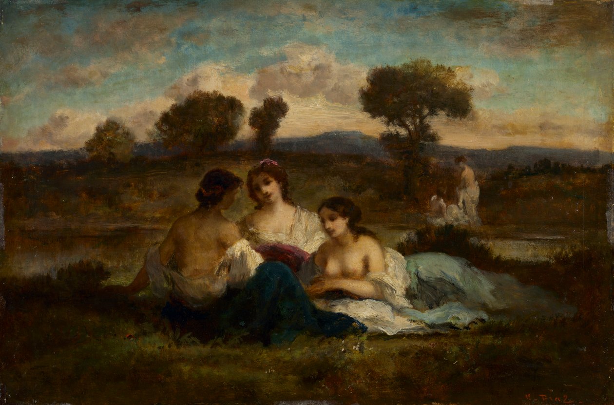 Los bañistas, después de 1847 de Narcisse Diaz de la Pena