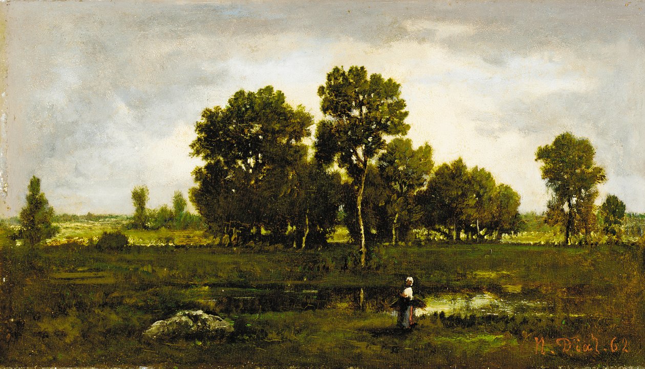 Fagotière cerca del estanque de las víboras, 1862 de Narcisse Virgile Diaz de la Peña
