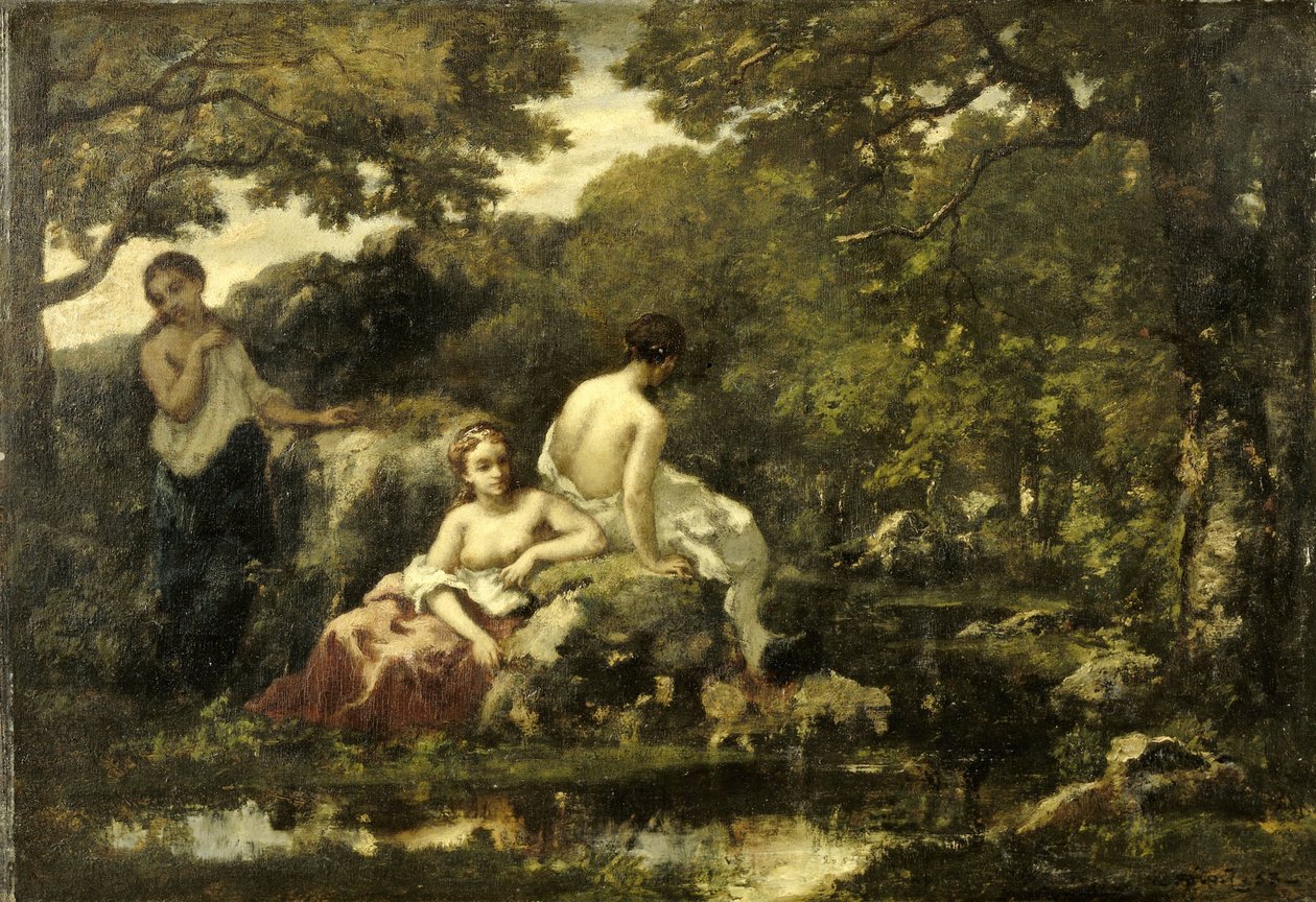 Idilio de Narcisse Virgile Diaz de la Peña