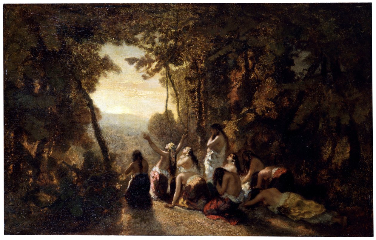 El lamento de la hija de Jefté, 1846 de Narcisse Virgile Diaz de la Peña