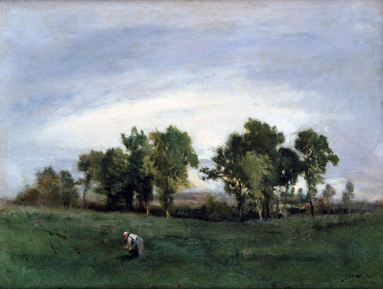 Mujer en campo rural, c1828-1876 de Narcisse Virgile Diaz de la Peña
