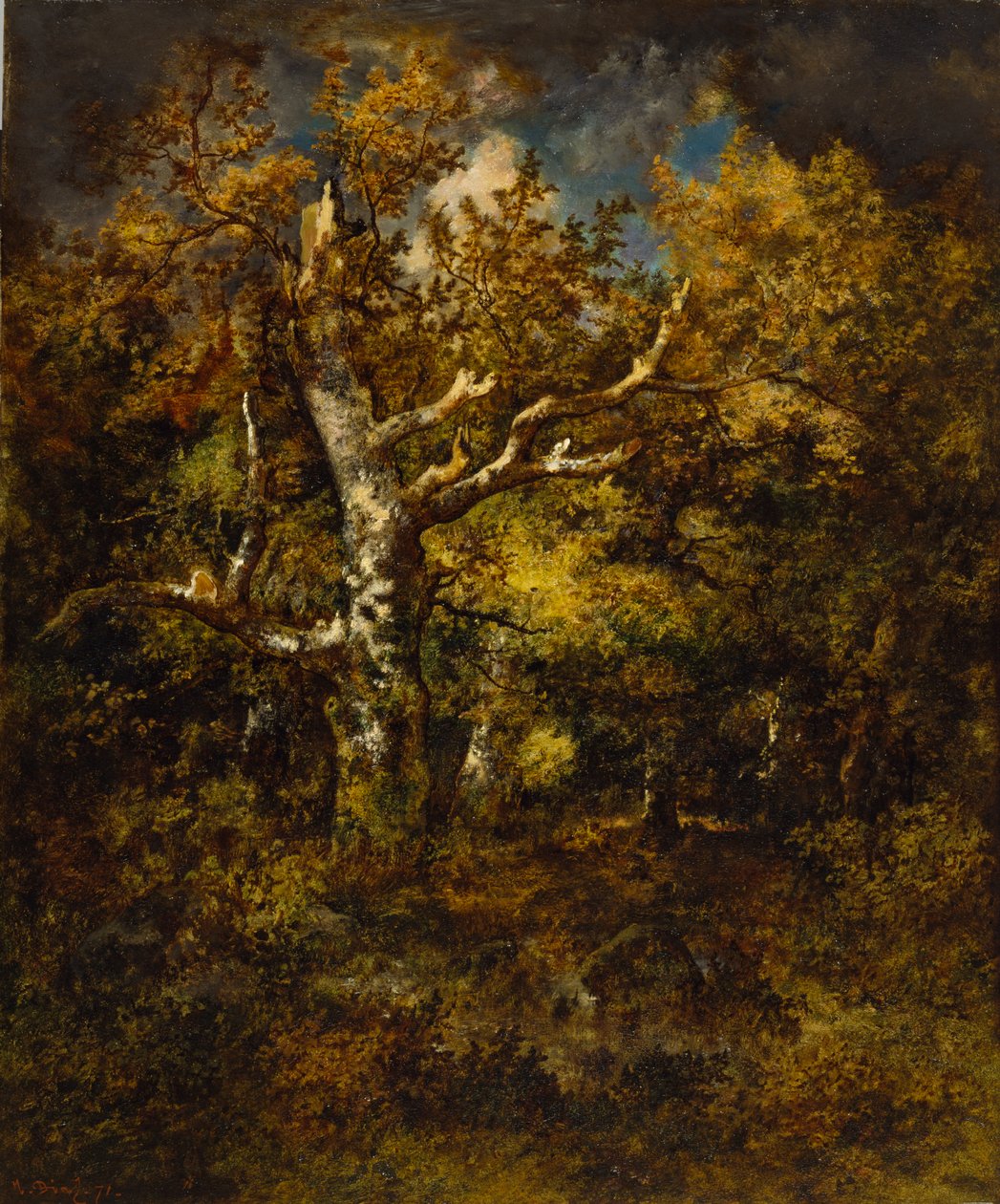 Bosque de Fontainebleau, otoño de Narcisse Virgile Diaz de la Peña