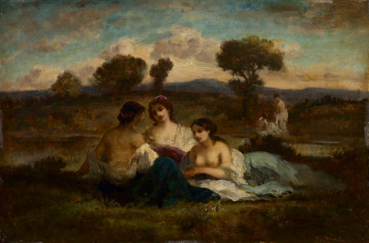 Los bañistas, después de 1847 (óleo sobre madera) de Narcisse Virgile Diaz de la Peña