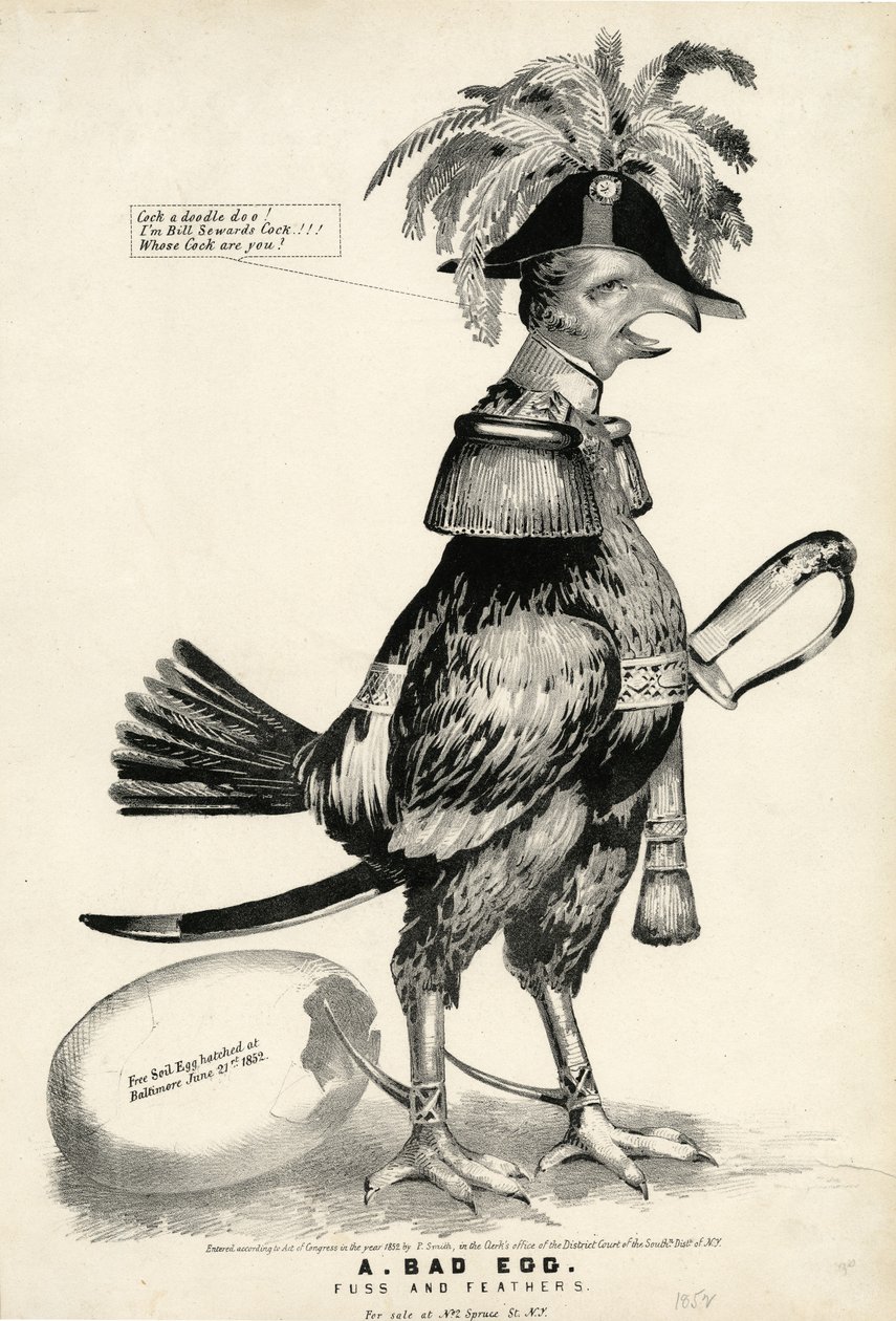 Un Huevo Podrido, Fuss and Feathers, 1852 de Nathaniel Currier