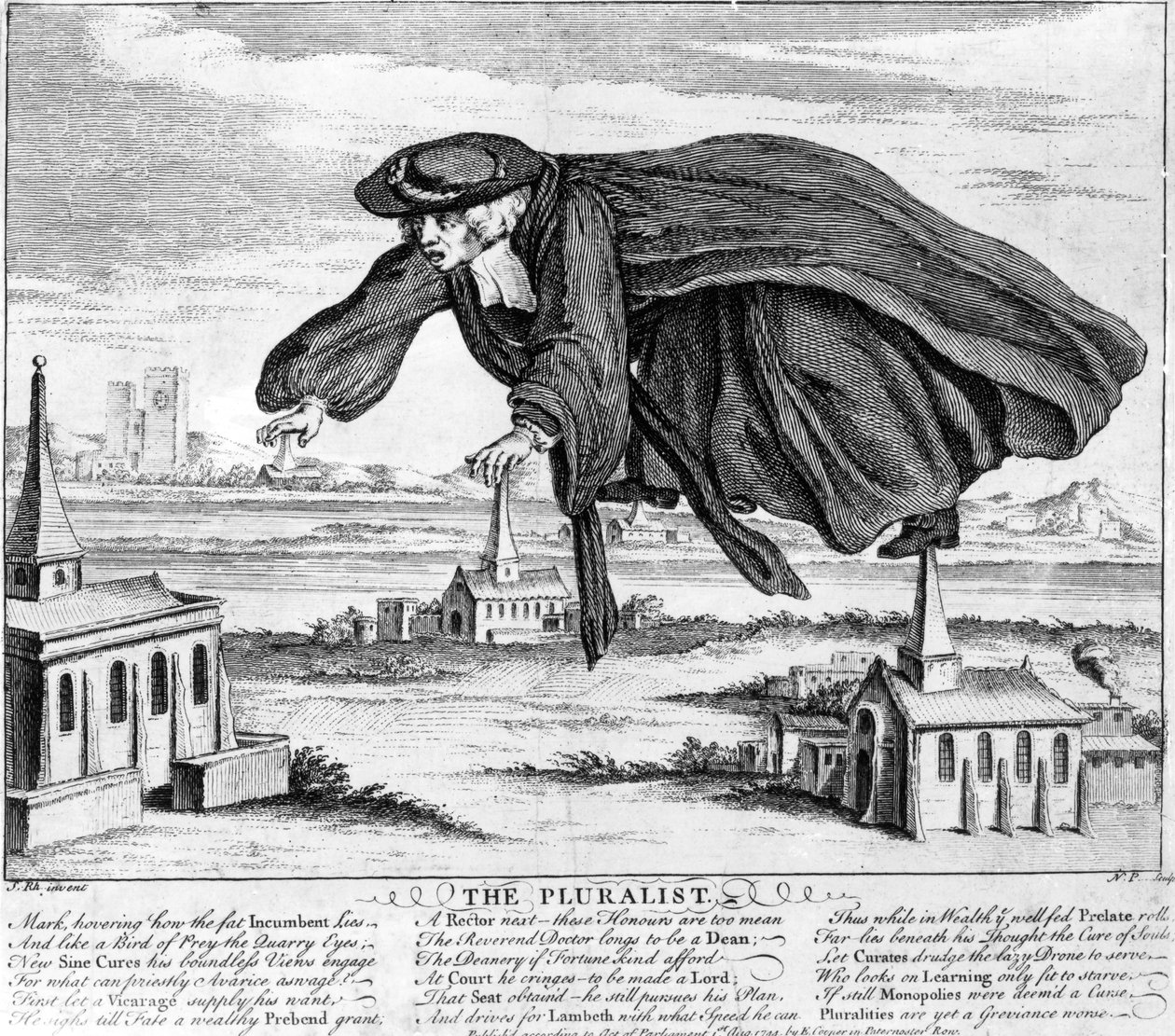 El Pluralista, c.1744 de Nathaniel Parr