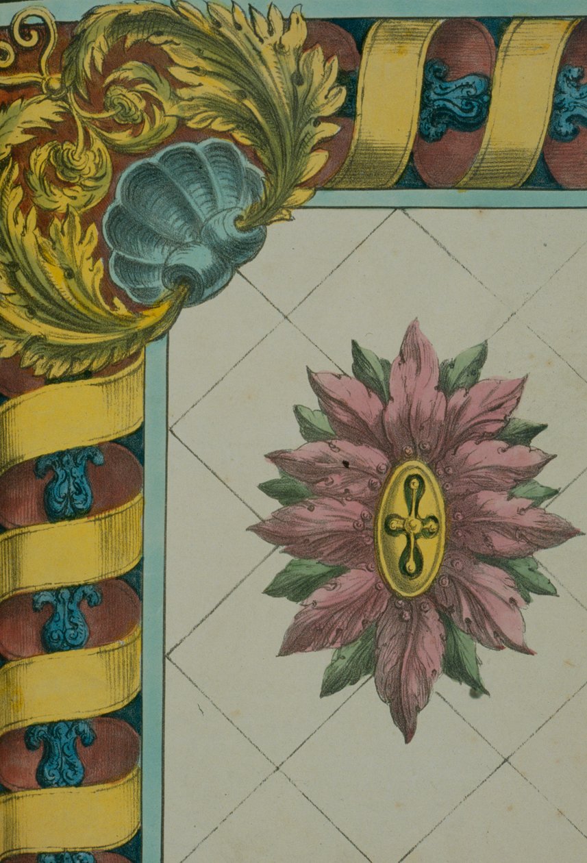 Diseño de borde ornamentado, página de 