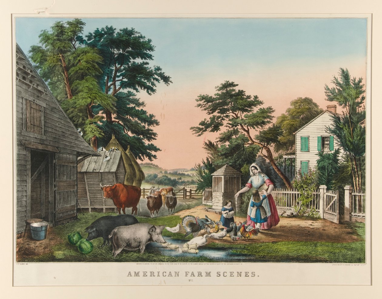 Escenas de la granja americana. No.2 de Nathaniel Currier