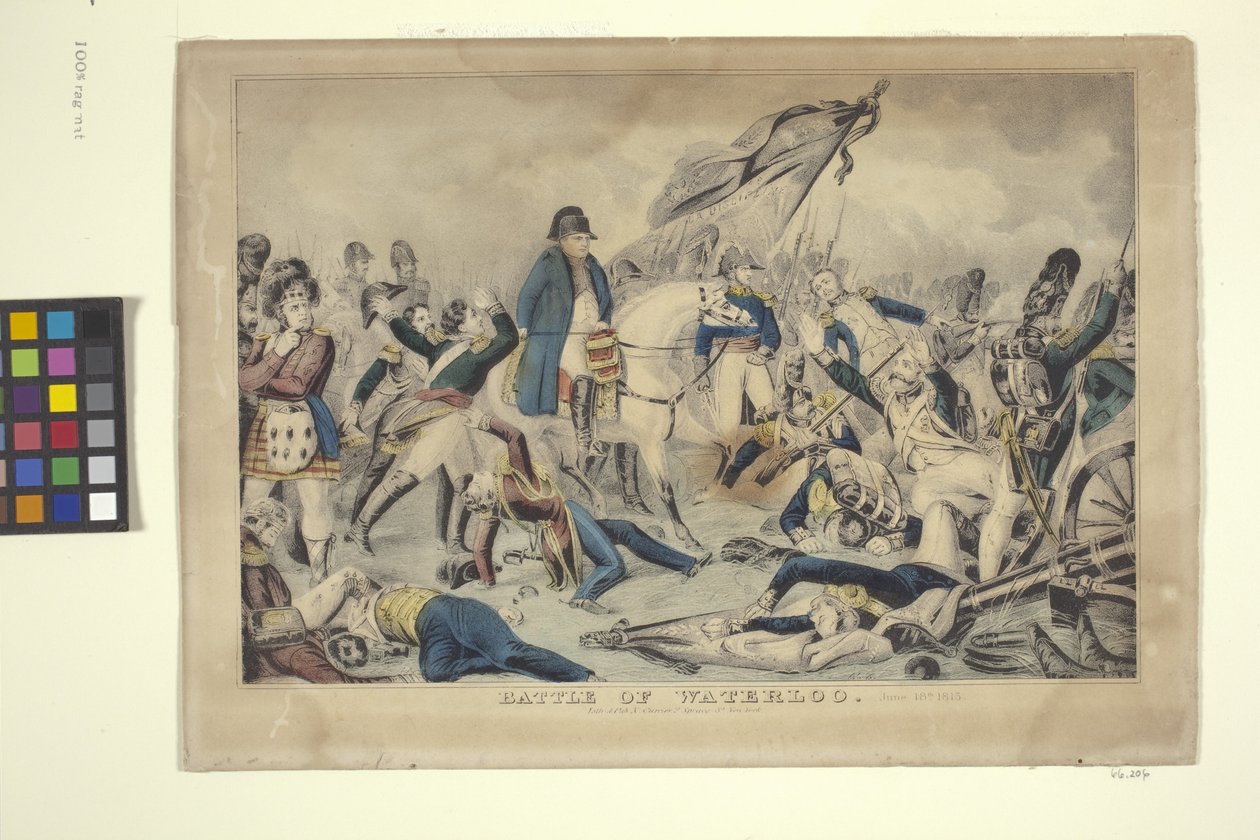 Batalla de Waterloo, 18 de junio de Nathaniel Currier