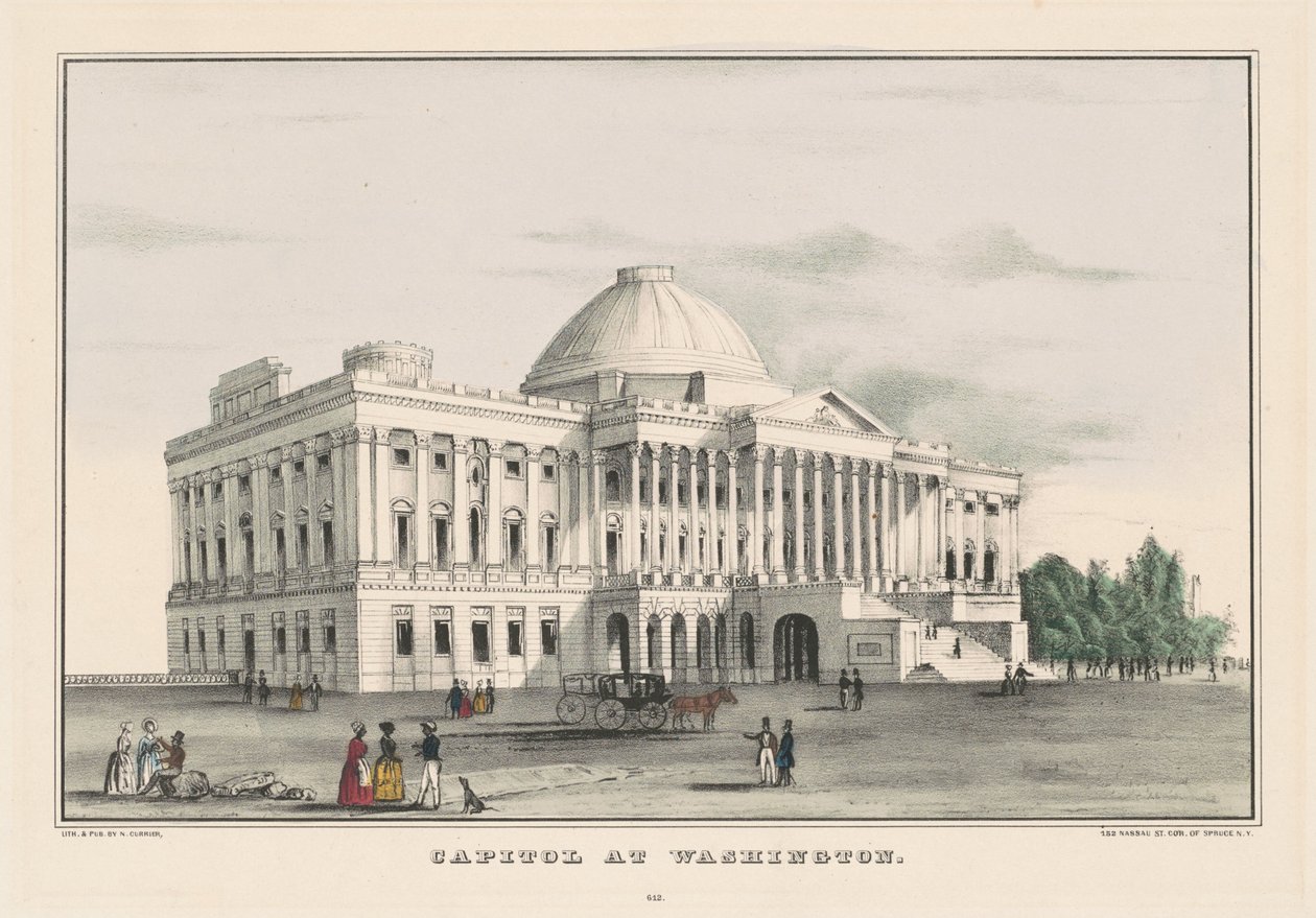 Capitolio en Washington de Nathaniel Currier