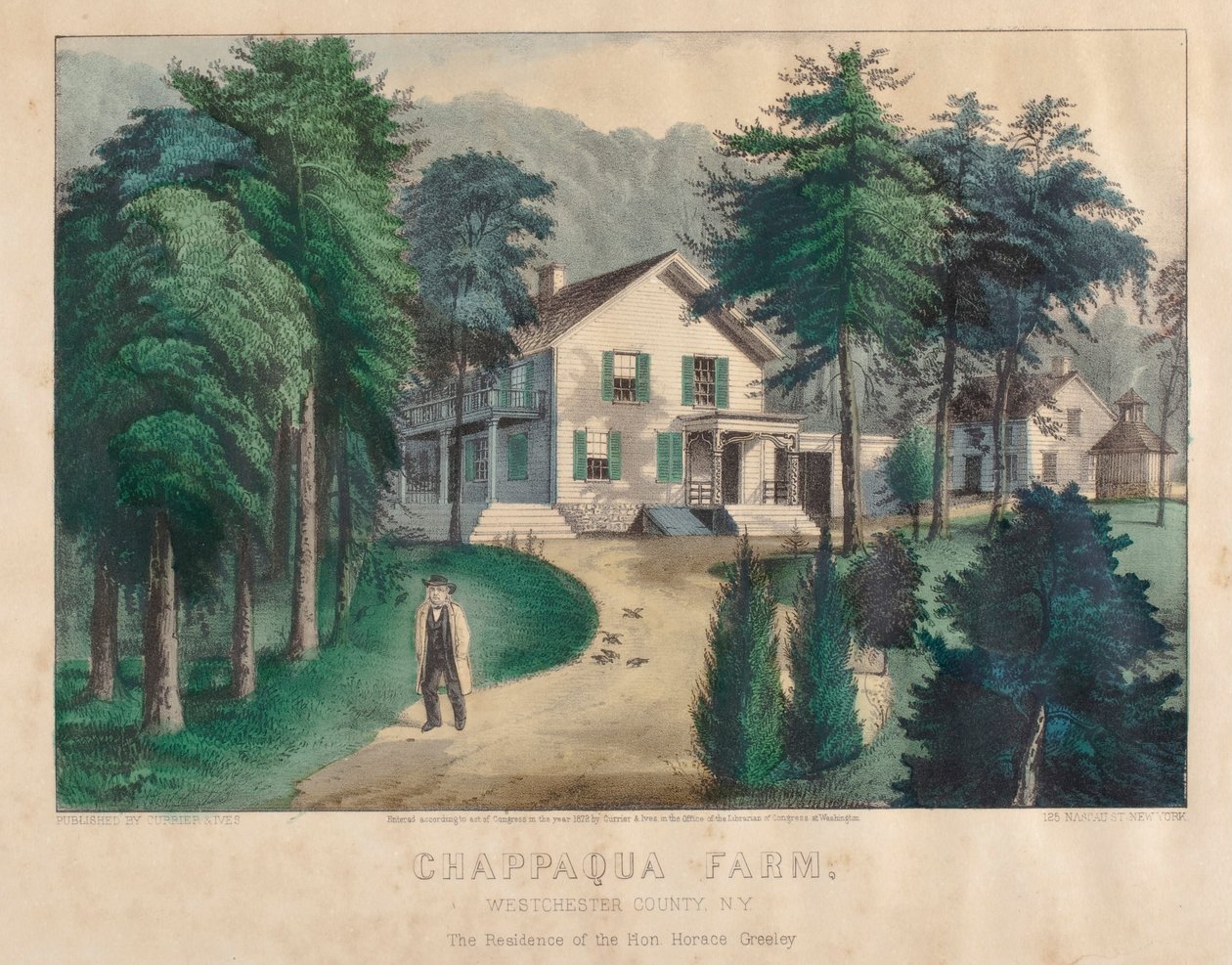 Granja de Chappaqua, condado de Westchester, Nueva York de Nathaniel Currier